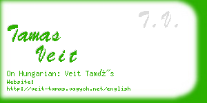 tamas veit business card